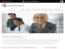 Tablet Screenshot of domiciliationsocieterabat.com